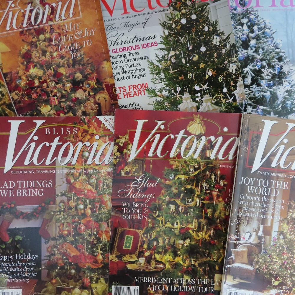 Lot of 11 Victoria Magazines Christmas Editions 1995/96/2001/02/07/08/09/10